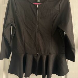 Ralph Lauren Black Peplum Blazer